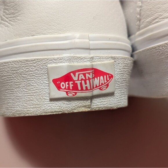 Rare Vans Sk8-Hi Wingtip Leather Sneakers Salmon Pink Y2K Retro Indie Sleaze 8 - Picture 5 of 9